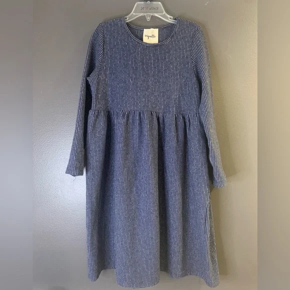 Vignette Madison Dress Blue Striped Kids  Navy Dress size 8Y - Picture 2 of 5